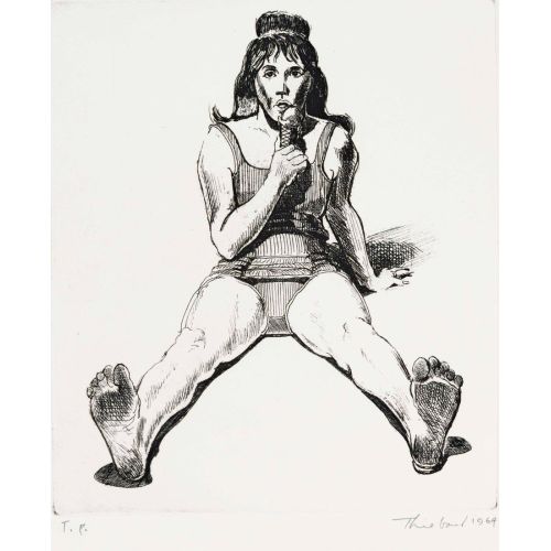Wayne Thiebaud, Girl With Ice Cream Wayne Thiebaud, Girl With Ice Cream