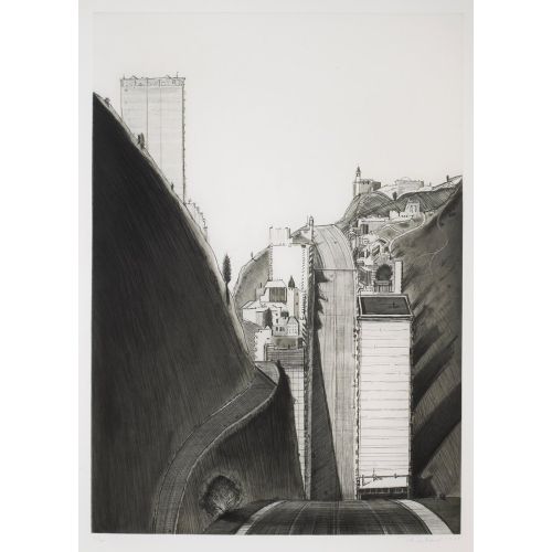 Wayne Thiebaud, Siyah Ve Beyaz Park Yeri Wayne Thiebaud, Siyah Ve Beyaz Park Yeri