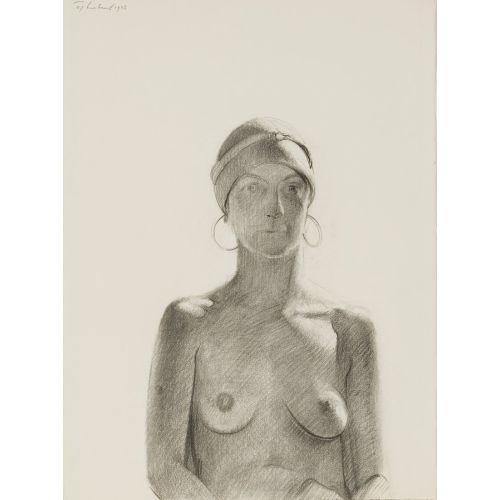 Wayne Thiebaud, Half Nude With Earrings Wayne Thiebaud, Half Nude With Earrings