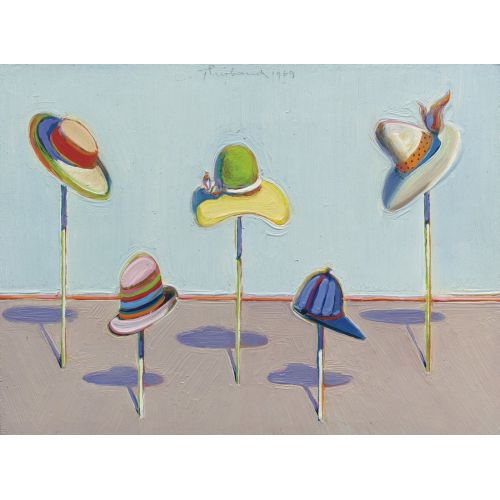 Wayne Thiebaud, Şapkalar Pop Art Wayne Thiebaud, Şapkalar Pop Art Sanat Akımları Wayne Thiebaud, Şapkalar, Pop Art, adlı tabloyu yüksek çözünürlüklü