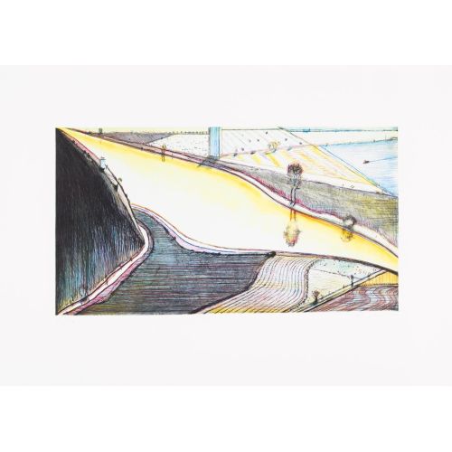 Wayne Thiebaud, Hill River Wayne Thiebaud, Hill River