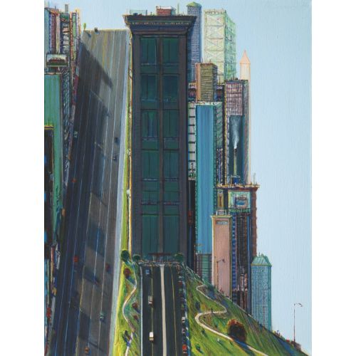 Wayne Thiebaud, Hill Street Day City Wayne Thiebaud, Hill Street Day City