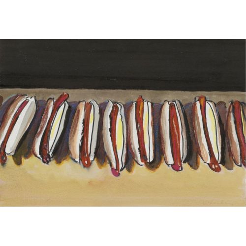 Wayne Thiebaud, Hot Dog Row Wayne Thiebaud, Hot Dog Row
