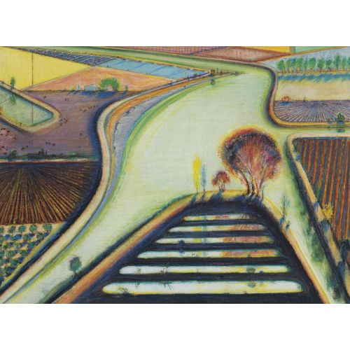 Wayne Thiebaud, Yeşil Nehir Dönüşündeki Set Bentler Ve Hendekler Wayne Thiebaud, Yeşil Nehir Dönüşündeki Set Bentler Ve Hendekler