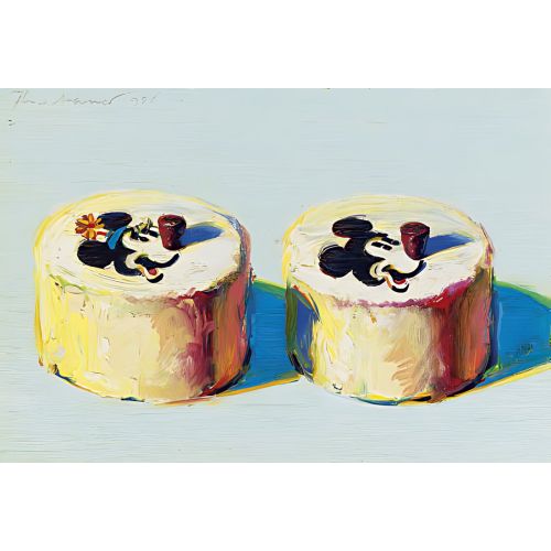 Wayne Thiebaud, Mickey And Minnie Cakes
