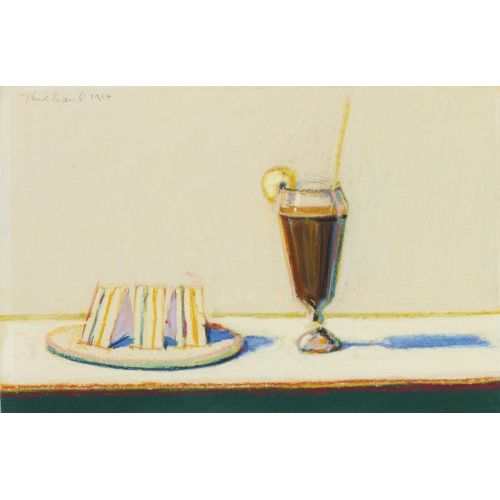 Wayne Thiebaud, Milkshake And Sandwiches