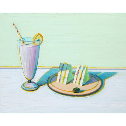 Wayne Thiebaud, Milkshake & Sandwiches