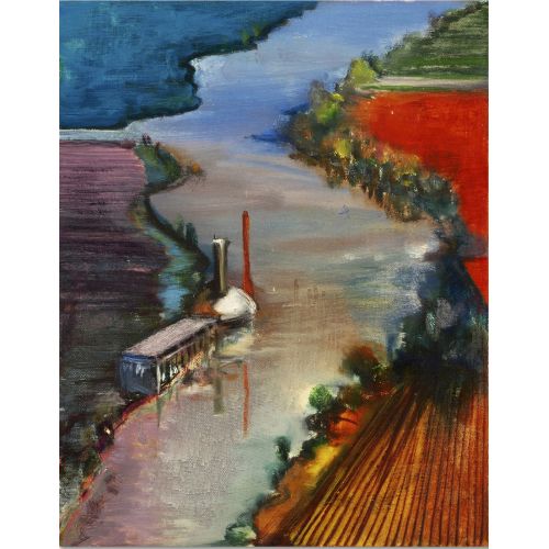 Wayne Thiebaud, Night River