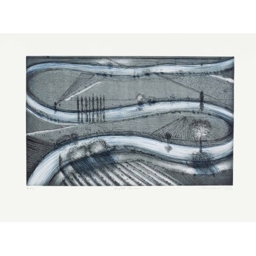 Wayne Thiebaud, Night River 2