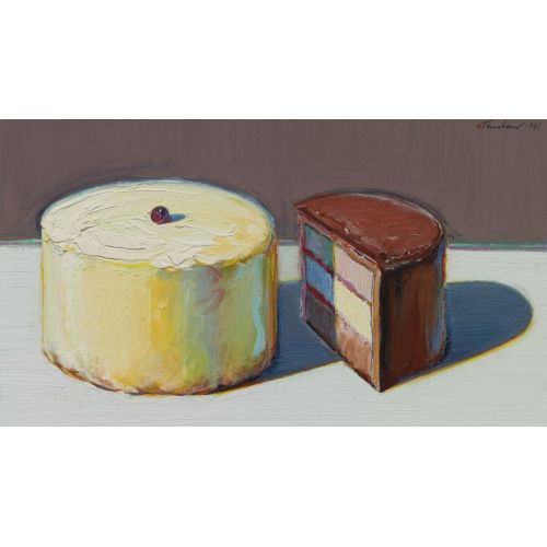 Wayne Thiebaud, One And A Half Cakes