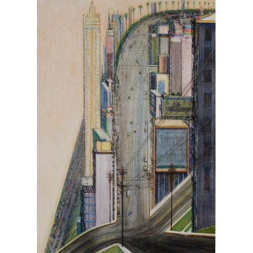 Wayne Thiebaud, Palm Ridge Intersection Pop Art Wayne Thiebaud, Palm Ridge Intersection Pop Art Art Movements Wayne Thiebaud, Palm Ridge Intersection, Pop Art, can be purchased