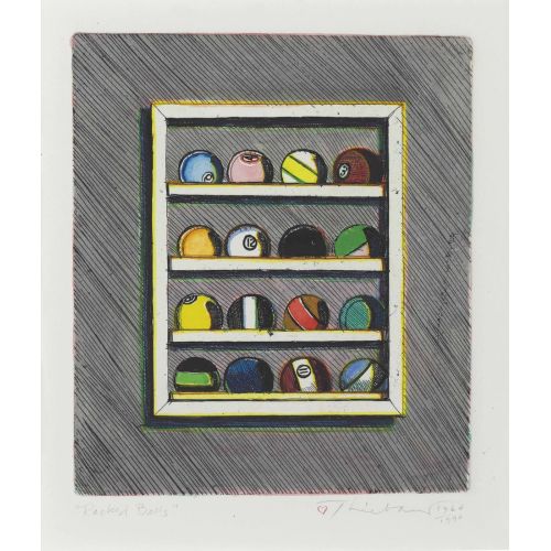 Wayne Thiebaud, Racked Balls Wayne Thiebaud, Racked Balls