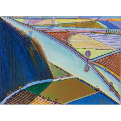 Wayne Thiebaud, Ridge Valley Farms Study Wayne Thiebaud, Ridge Valley Farms Study