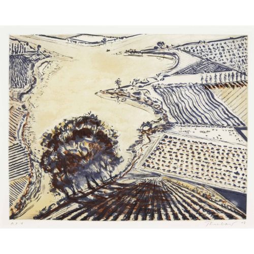 Wayne Thiebaud, River And Farms Wayne Thiebaud, River And Farms