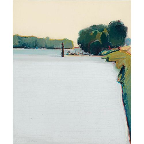 Wayne Thiebaud, River Levee And Dock Wayne Thiebaud, River Levee And Dock