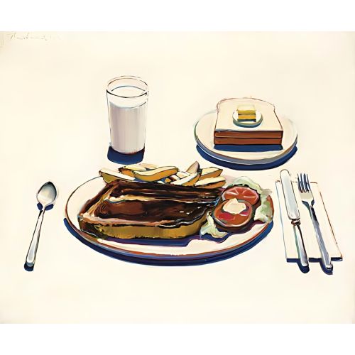 Wayne Thiebaud, Roast Beef Dinner Trucker S Supper Wayne Thiebaud, Roast Beef Dinner Trucker S Supper