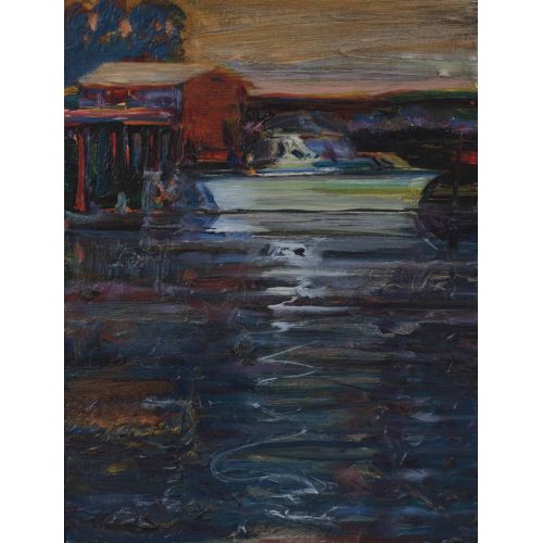 Wayne Thiebaud, Sacramento River At Sutterville Road Wayne Thiebaud, Sacramento River At Sutterville Road