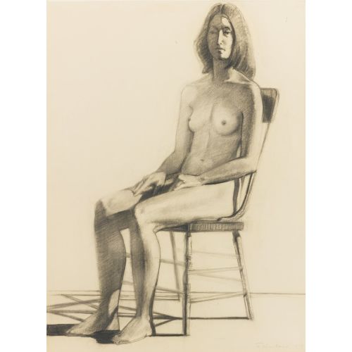 Wayne Thiebaud, Seated Nude Wayne Thiebaud, Seated Nude