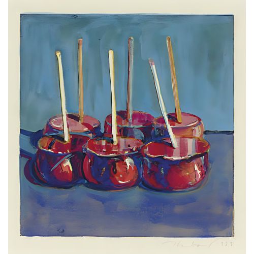 Wayne Thiebaud, Six Candied Apples Pop Art Wayne Thiebaud, Six Candied Apples Pop Art Art Movements Wayne Thiebaud, Six Candied Apples, Pop Art, can be purchased or