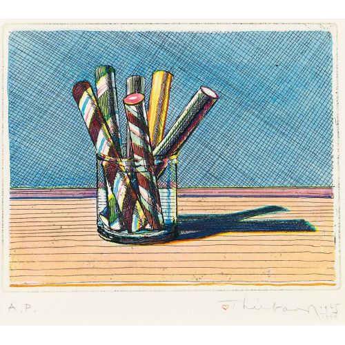 Wayne Thiebaud, Sticks In A Jar Wayne Thiebaud, Sticks In A Jar