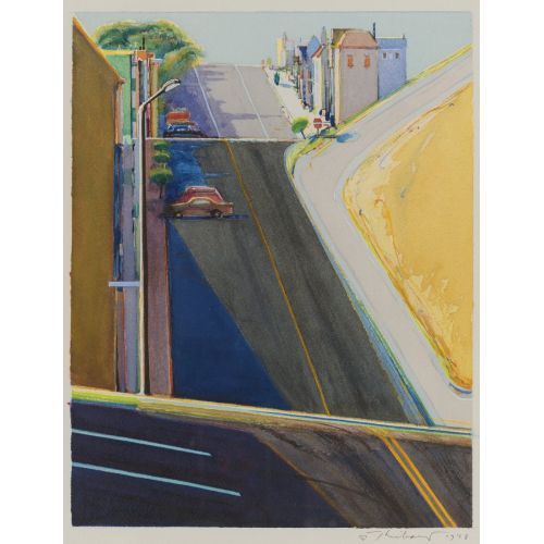 Wayne Thiebaud, Street Scene Wayne Thiebaud, Street Scene