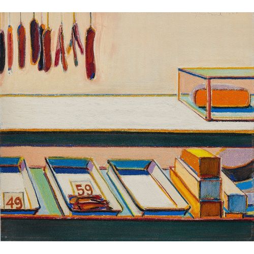 Wayne Thiebaud, Study For Delicatessen Counter