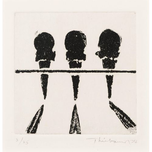 Wayne Thiebaud, Three Ice Cream Cones 2 Wayne Thiebaud, Three Ice Cream Cones 2