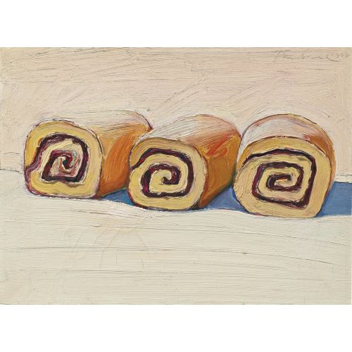 Wayne Thiebaud, Three Jelly Rolls Wayne Thiebaud, Three Jelly Rolls