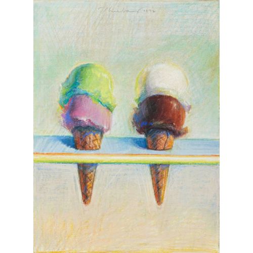 Wayne Thiebaud, Two Double Deckers Wayne Thiebaud, Two Double Deckers