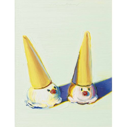 Wayne Thiebaud, Two Jolly Cones Wayne Thiebaud, Two Jolly Cones