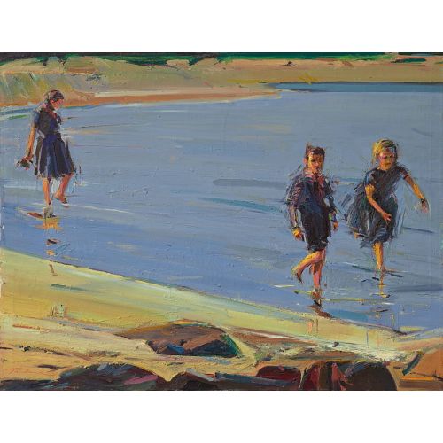 Wayne Thiebaud, Wading Figures Wayne Thiebaud, Wading Figures
