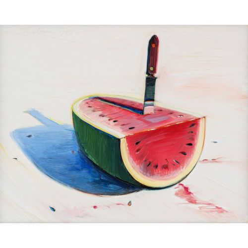Wayne Thiebaud, Watermelon & Knife Wayne Thiebaud, Watermelon & Knife