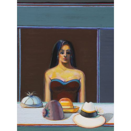 Wayne Thiebaud, Dört Şapkalı Kadın Wayne Thiebaud, Dört Şapkalı Kadın