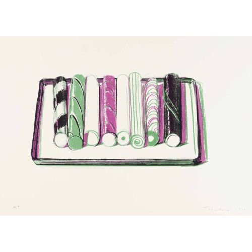 Wayne Thiebaud, Tavada Şeker Çubukları Wayne Thiebaud, Tavada Şeker Çubukları