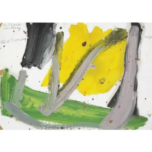 Willem De Kooning, Soyut 3 Soyut Willem De Kooning, Soyut 3 Soyut Sanat Akımları Kanvas Efektli Tablo, Resim Kağıdı Baskısı, Reprodüksiyon ve Yüksek