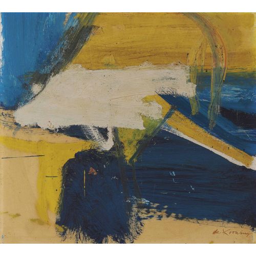 Willem De Kooning, Abstract Yellows And Blues 3 Willem De Kooning, Abstract Yellows And Blues 3