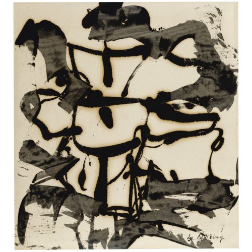 Willem De Kooning, Black And White Abstraction Willem De Kooning, Black And White Abstraction