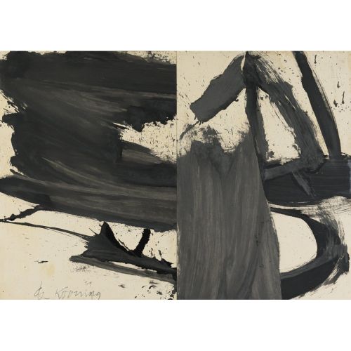 Willem De Kooning, Black And White Abstraction 3 Willem De Kooning, Black And White Abstraction 3