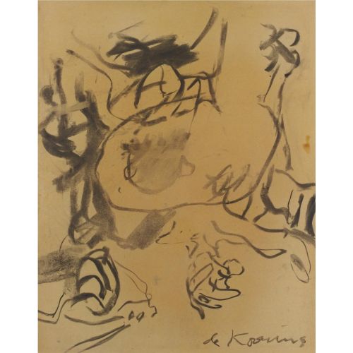 Willem De Kooning, George Spaventa, Garson Franky Ve Cedar Bar'da Kimliği Belirsiz Bir Adam