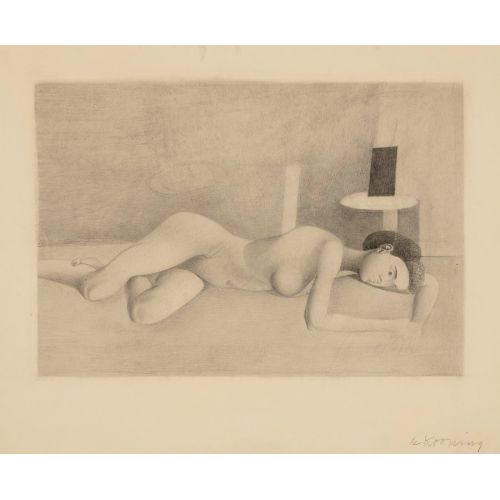 Willem De Kooning, Yatan Çıplak Juliet Browner