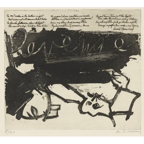 Willem De Kooning, 21 Gravür Ve ŞIIrden İntikam