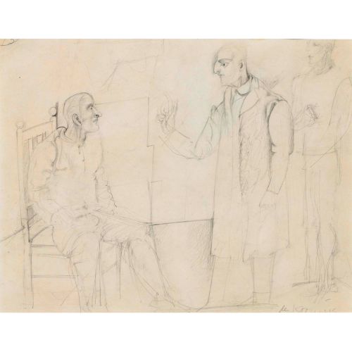 Willem De Kooning, Erkeklerin Üç Çalışması