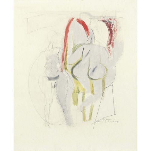 Willem De Kooning, Two Standing Women