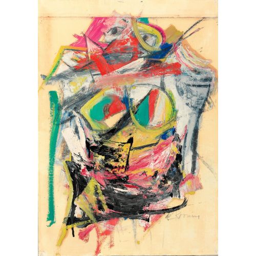 Willem De Kooning, Woman Blue Eyes