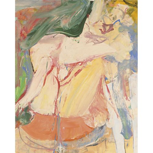 Willem De Kooning, Woman On Orange Sheet Willem De Kooning, Woman On Orange Sheet