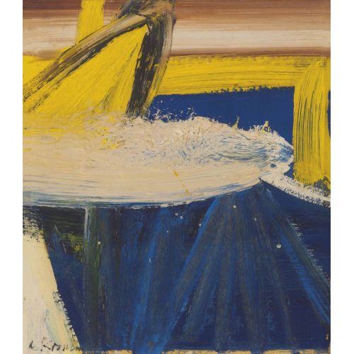 Willem De Kooning, Abstract Blue And Yellow 1 Willem De Kooning, Abstract Blue And Yellow 1
