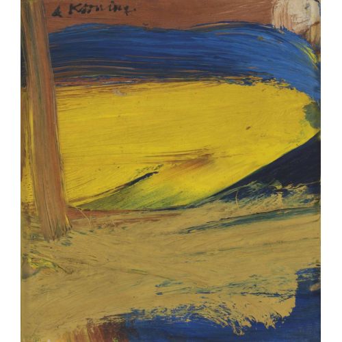 Willem De Kooning, Abstract Blue And Yellow 2 Willem De Kooning, Abstract Blue And Yellow 2