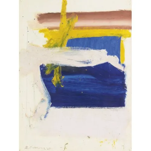 Willem De Kooning, Soyut Mavi Derinlik Soyut Willem De Kooning, Soyut Mavi Derinlik Soyut Sanat Akımları Kanvas Efektli Tablo, Resim Kağıdı Baskısı, Reprodüksiyon ve