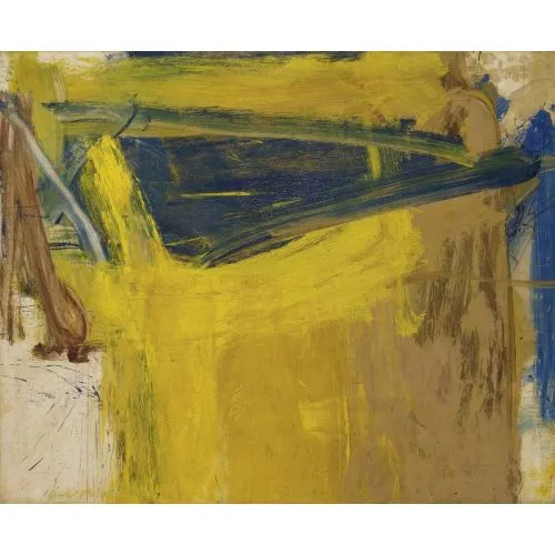 Willem De Kooning, Soyut Zogbaum Ormanı Soyut Sanat Akımları Kanvas Efektli Tablo, Resim Kağıdı Baskısı, Reprodüksiyon