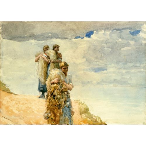 Uçurum, Cullercoats Üzerinde, Winslow Homer Uçurum, Cullercoats Üzerinde, Winslow Homer